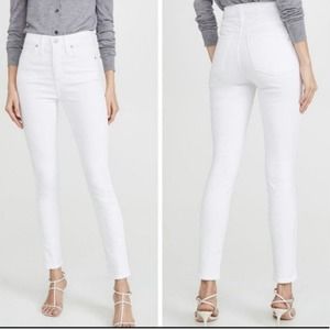 Madewell White 10" High Rise Skinny Jeans Size 26 Tall New